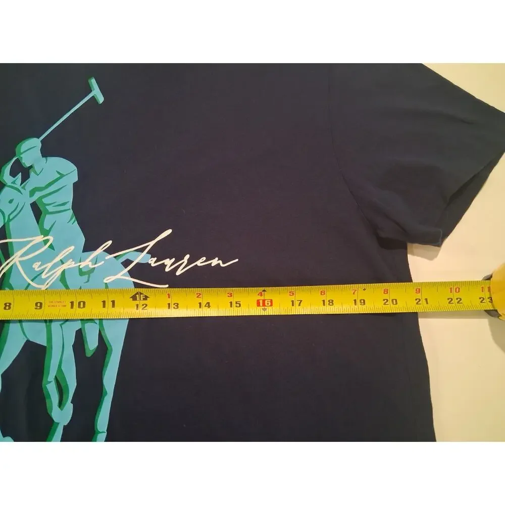 Camiseta Polo Ralph Lauren Classic Fit Azul Marinho - Tamanho M